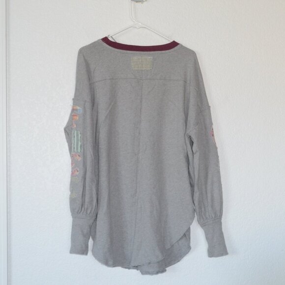 Free People We The Free Tee Tunic Top – Floral Patch – 100% Cotton – Medium - Picture 15 of 16